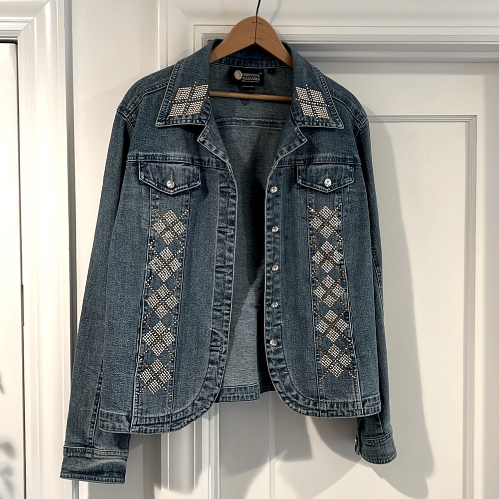 Christine Alexander embellished Jean jacket